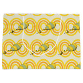 ああ、行く場所 | オレンジパターン ラージペーパーバッグ (正面)