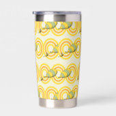 ああ、行く場所 | オレンジパターン 保温保冷タンブラー (右面)