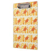 ああ、行く場所 | オレンジ色の文字パターン クリップボード (左)