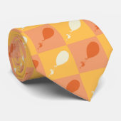 ああ、行く場所 | オレンジ色ブロックパターン ネクタイ (ロール)
