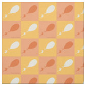 ああ、行く場所 | オレンジ色ブロックパターン ファブリック (見本)