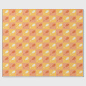 ああ、行く場所 | オレンジ色ブロックパターン ラッピングペーパー (フラット)