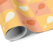 ああ、行く場所 | オレンジ色ブロックパターン ラッピングペーパー (ロールコーナー)