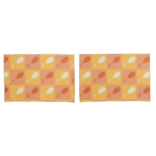 ああ、行く場所 | オレンジ色ブロックパターン 枕カバー (フロントセット)