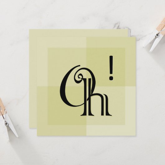 ああ！表モダン現タイポグラフィ、すべての行事 (正面/裏面インサイチュ)