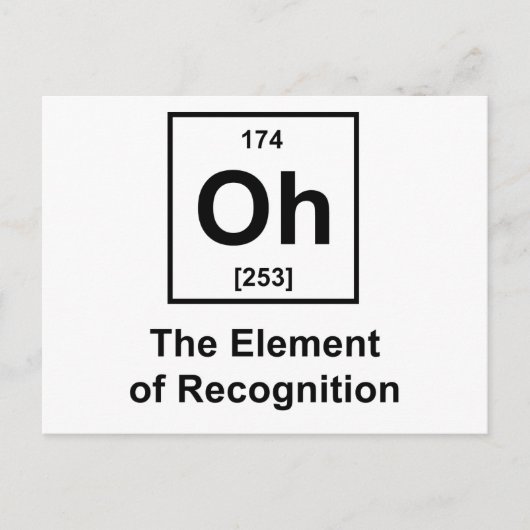 ああ！認識の要素 ポストカード (正面)
