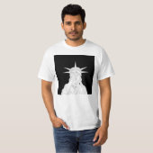 ああ、販売の混乱のための自由の米国恥の像 Tシャツ (正面フル)