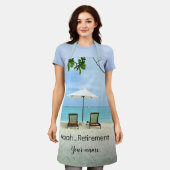 ああ…退職テンプレート エプロン (着用した状態)