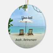 ああ…退職テンプレート セラミックオーナメント (左)