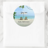 ああ…退職テンプレート ラウンドシール (バッグ)