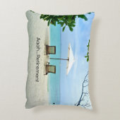 ああ…退職リラックスビーチだ アクセントクッション (裏面(縦))