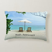 ああ…退職リラックスビーチだ アクセントクッション (裏面)