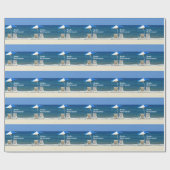 ああ…退職リラックスビーチだ ラッピングペーパー (フラット)