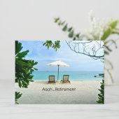 ああ…退職リラックスビーチ カード (スタンド正面)