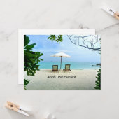 ああ…退職リラックスビーチ カード (正面/裏面インサイチュ)