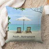 ああ…退職リラックスビーチ クッション (ブランケット)