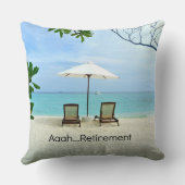 ああ…退職リラックスビーチ クッション (裏面)