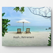 ああ…退職リラックスビーチ フォトプラーク (正面)