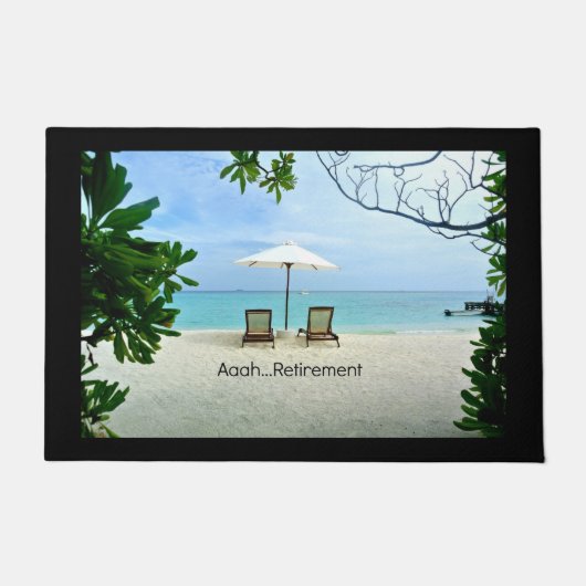 ああ…退職人気があるデザイン。 ドアマット (正面)