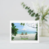 ああ…退職式のクリスマスの挨拶 ポストカード (スタンド正面)