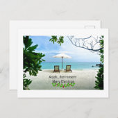 ああ…退職式のクリスマスの挨拶 ポストカード (正面/裏面)