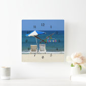 ああ…退職 スクエア壁時計 (ホーム)