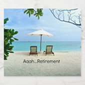 ああ…退職 スパークリングワインラベル (シングルラベル)