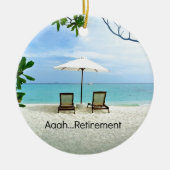 ああ…退職 セラミックオーナメント (正面)