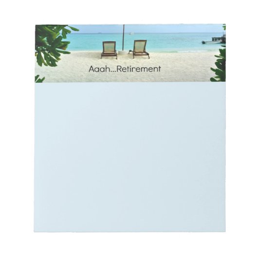 ああ…退職 ノートパッド (正面)