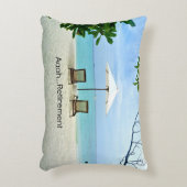 ああ……退職、ビーチリラックスさせるでの アクセントクッション (正面(垂直))