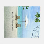 ああ…退職 フリースブランケット (正面(横))