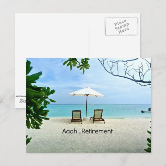 ああ…退職 ポストカード (正面/裏面)