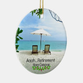 ああ…退職…メリークリスマス セラミックオーナメント (右)