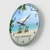 ああ…退職 ラージ壁時計 (傾斜)