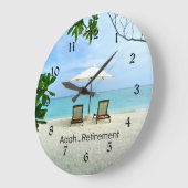 ああ……退職 ラージ壁時計 (傾斜)