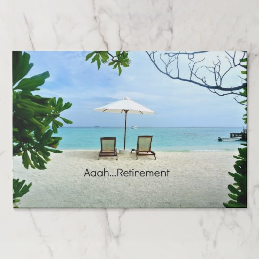 ああ…退職、人気があるデザイン ペーパーパッド (正面)