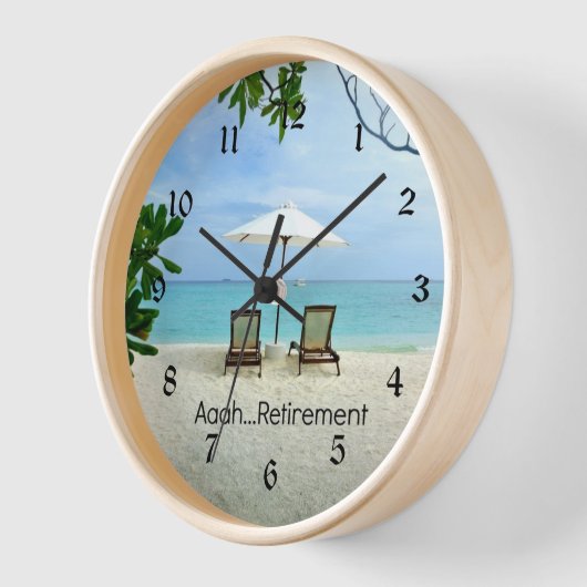 ああ…退職 壁時計 (傾斜)