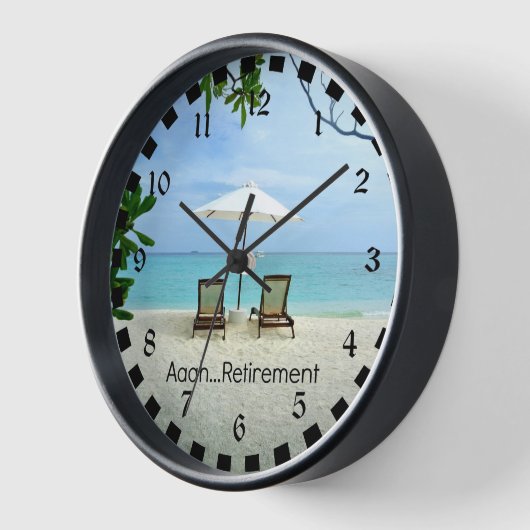 ああ…退職 壁時計 (傾斜)