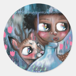 ああ！雨が降っている ラウンドシール