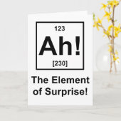 ああ!驚きの要素 カード (黄色い花)