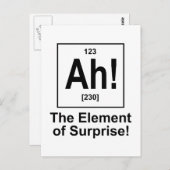 ああ！驚きの要素。 ポストカード (正面/裏面)