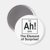 ああ！驚きの要素。 マグネット (正面/裏面)