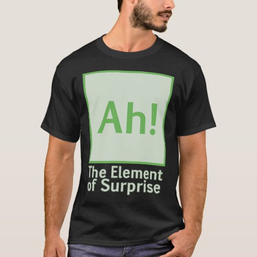 ああ!驚きの要素 Tシャツ (正面)
