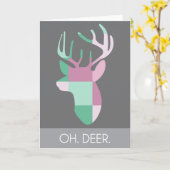 ああ。鹿。ノテカカスタムード カード (黄色い花)