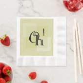 ああ！黄色のアエレガントートラモダンクト、すべての行事 縁ありランチョンナプキン (インサイチュ)