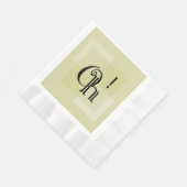 ああ！黄色のアエレガントートラモダンクト、すべての行事 縁ありランチョンナプキン (角)