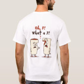 ああF!何という7人だ！アルファベットおもしろい Tシャツ (裏面)