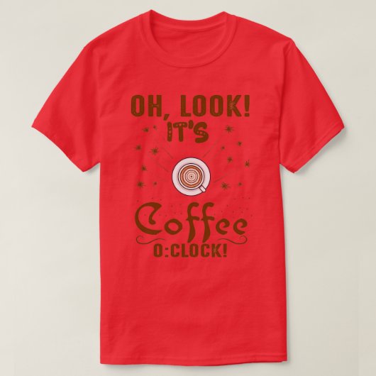 ああItx27sコーヒーオクロック見る Tシャツ (デザイン正面)