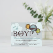 ああlilの人の熱気の気球RSVPカード 出欠カード (スタンド正面)