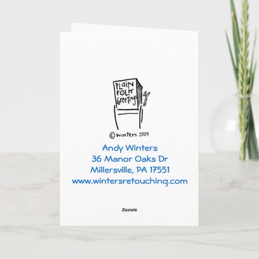 ああPlainfolkのばら色の挨拶 シーズンカード (裏面)